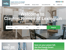 Tablet Screenshot of claytonhomeslexington.com